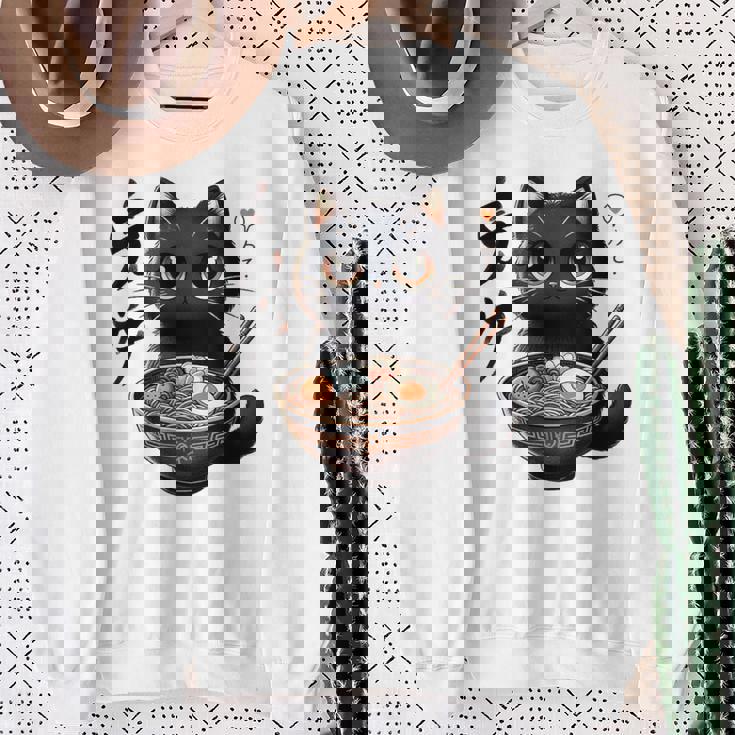 かわいいかわいいかわいいカワイイアニメ猫 スウェットシャツ 年配の女性への贈り物