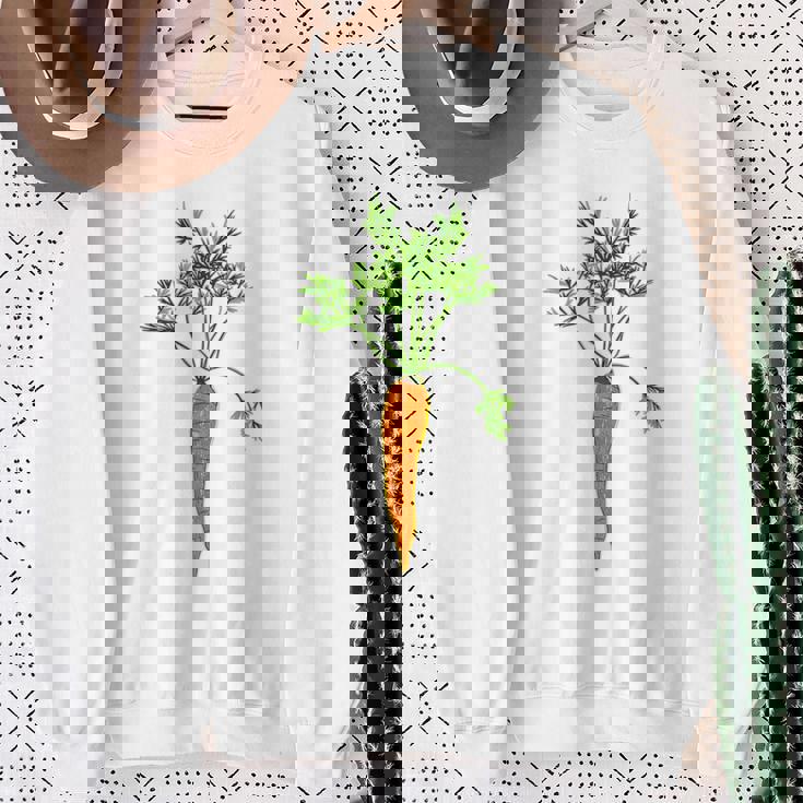 にんじん 園芸 野菜 スウェットシャツ 年配の女性への贈り物