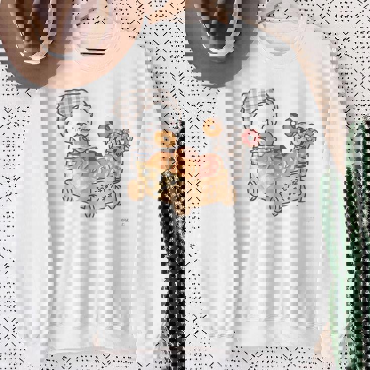 ねこぺん日和 ドーナツたくさん スウェットシャツ 年配の女性への贈り物