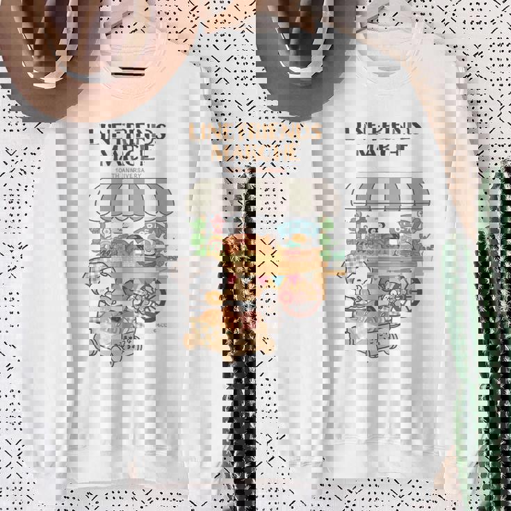 ねこぺん日和 ドーナツ屋さんロゴ付 スウェットシャツ 年配の女性への贈り物