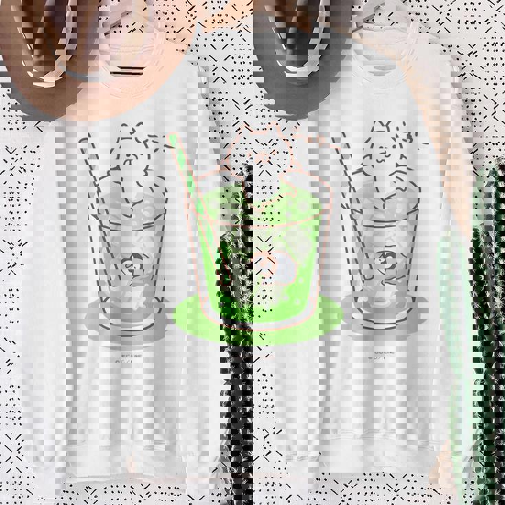 ねこぺん日和 メロンソーダ スウェットシャツ 年配の女性への贈り物