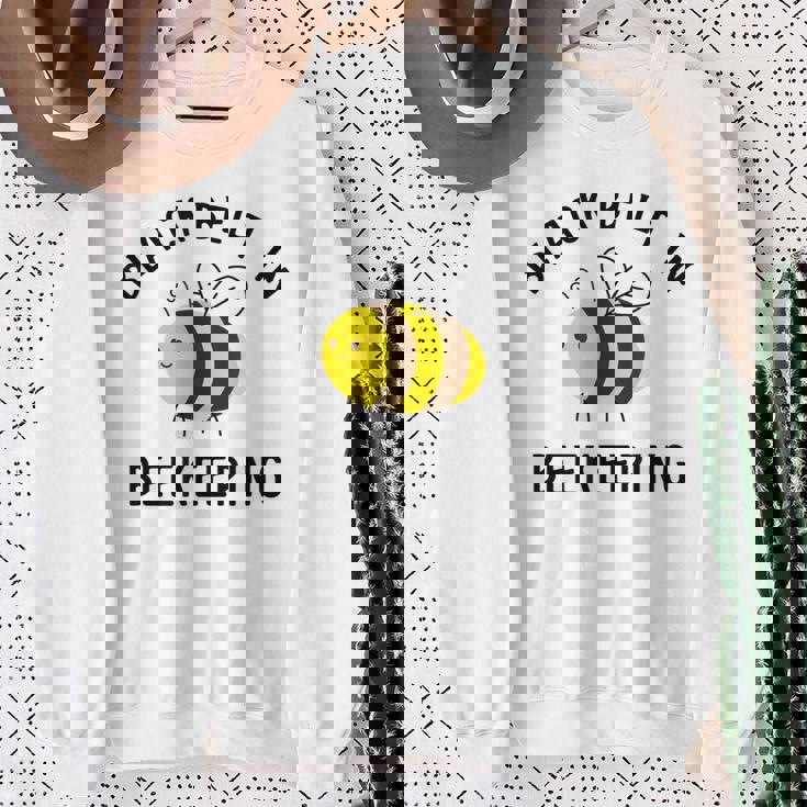 はちみつ養蜂 アイロニックビーキーパーハニー スウェットシャツ 年配の女性への贈り物