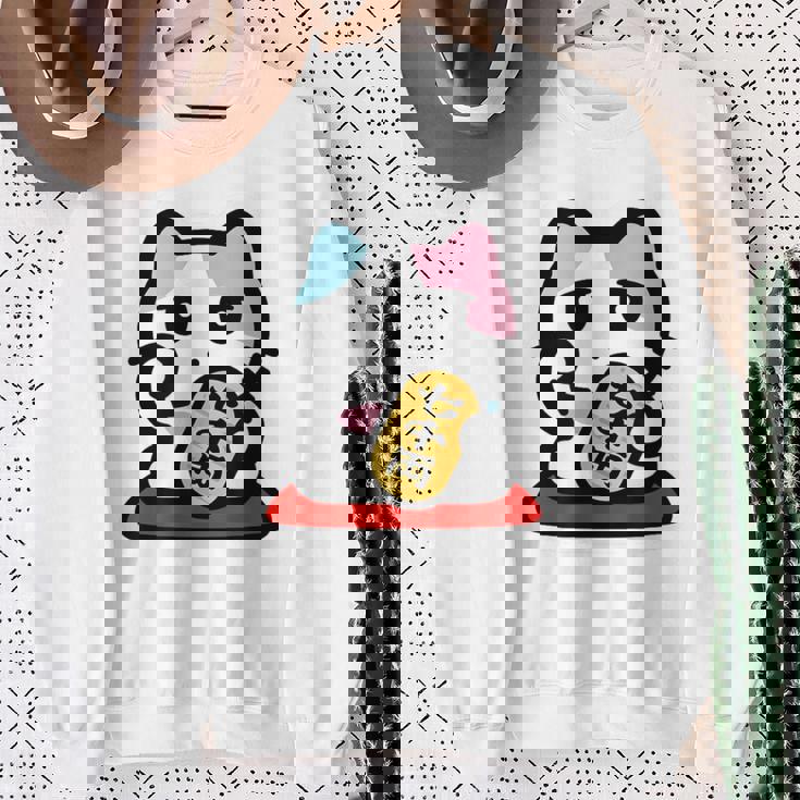 びーえするるる【Bsテレ東公式】まねきねこイラストtシャツ（10色） スウェットシャツ 年配の女性への贈り物