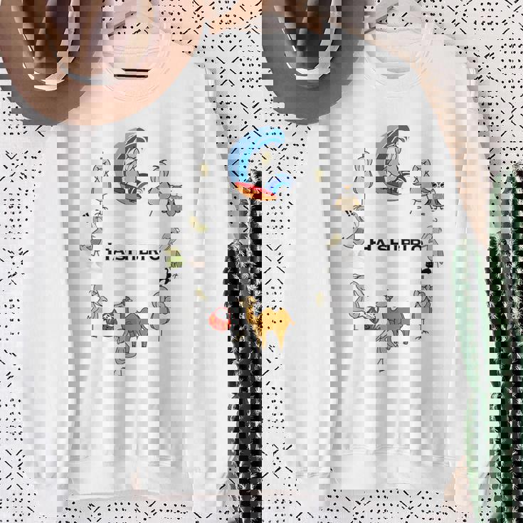 みんな大好きハシビロコウ 動かない鳥 はしび郎クラブtシャツ 絵しりとり遊び どうぶつ Zoo スウェットシャツ 年配の女性への贈り物