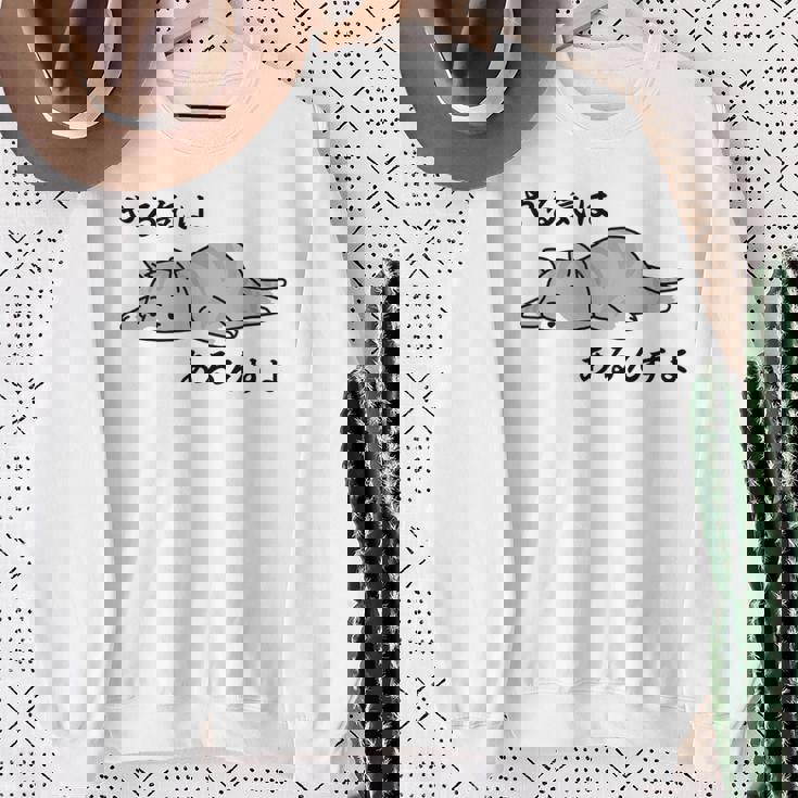 やる気はあるんすよ 猫 ジョーク かわいい 動物好き ギャグ好き ジョーク好き ギャグ おもしろ ネタ 長袖tシャツ スウェットシャツ 年配の女性への贈り物