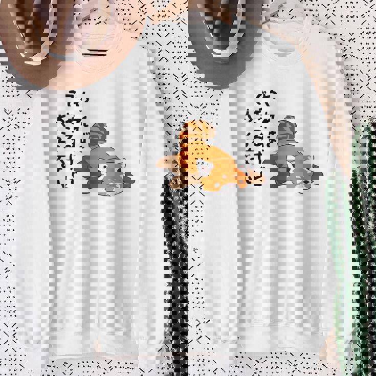 やればできるけどやらない レッサーパンダデザイン スウェットシャツ 年配の女性への贈り物