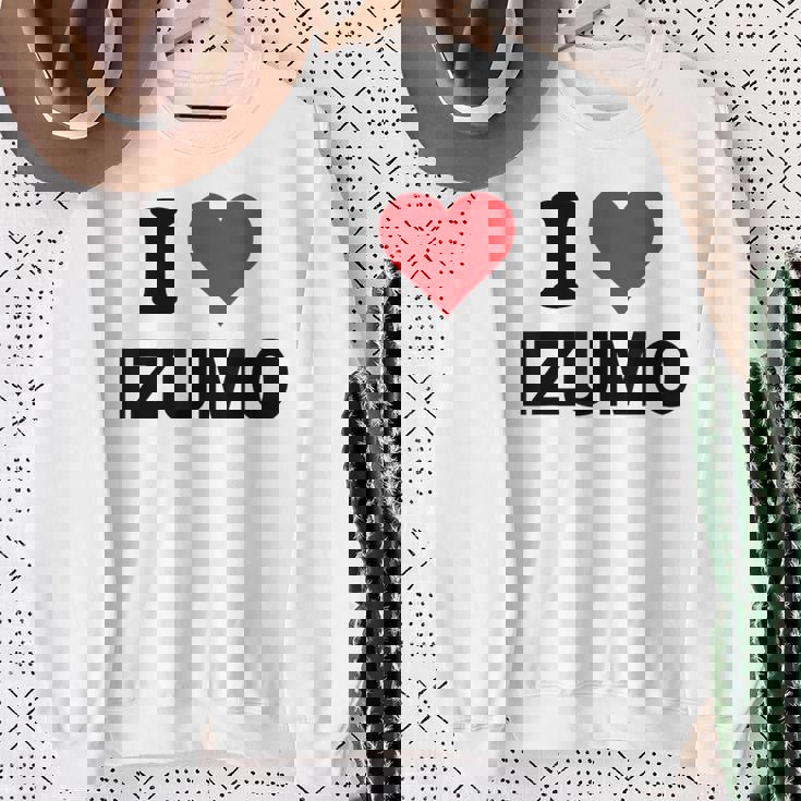 アイハート 出雲ジャパン ラブ 日本土産 スウェットシャツ 年配の女性への贈り物