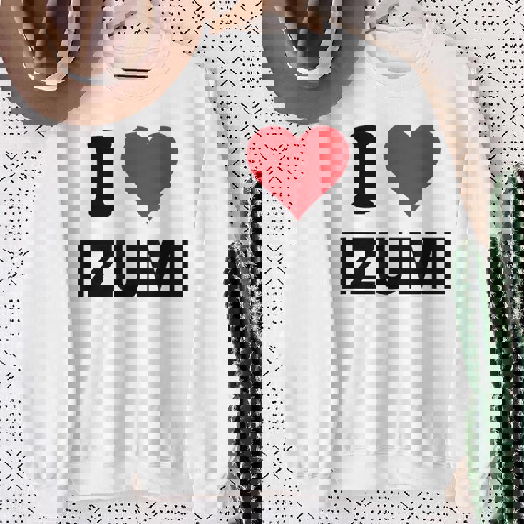 アイハート 和泉 日本 大好き 日本土産アイテム スウェットシャツ 年配の女性への贈り物