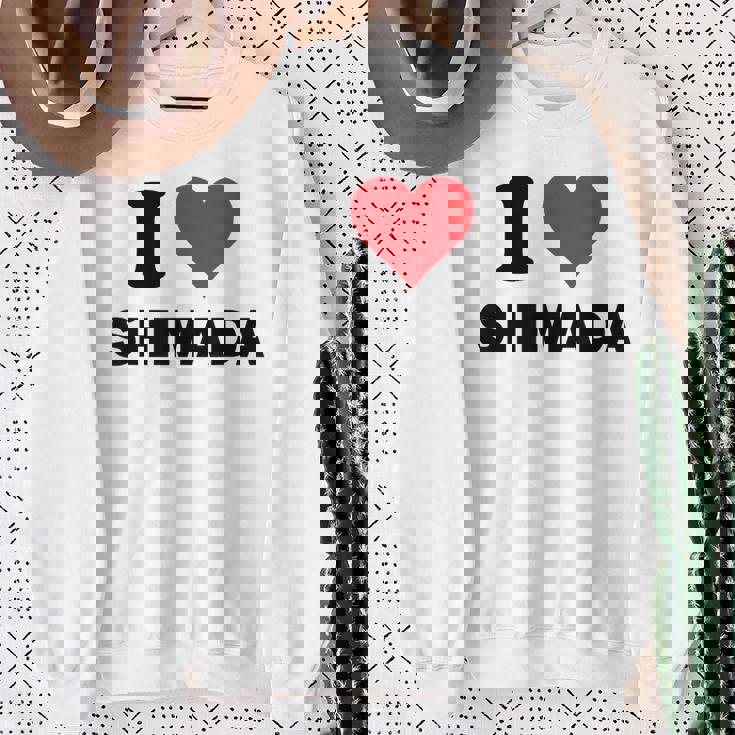 アイハート 島田 Japan Love 日本土産 スウェットシャツ 年配の女性への贈り物