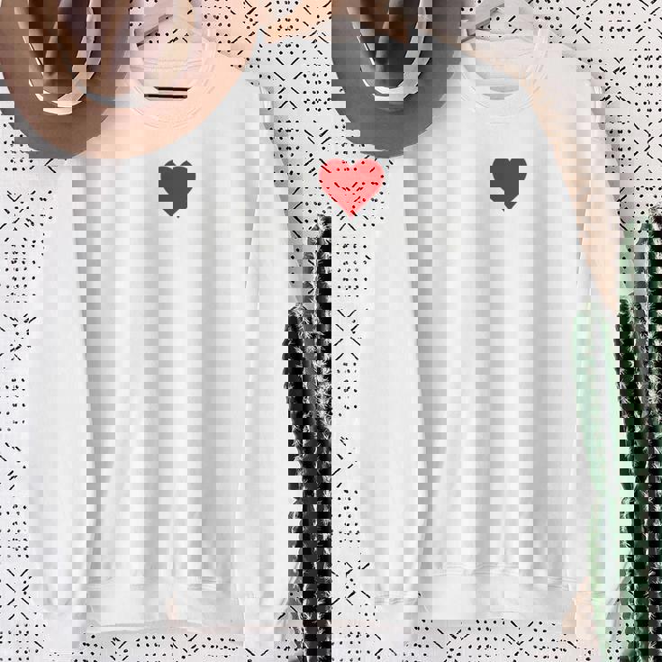 アイラブハートニューカッスル・アポン・タイン・イングランド 長袖tシャツ スウェットシャツ 年配の女性への贈り物