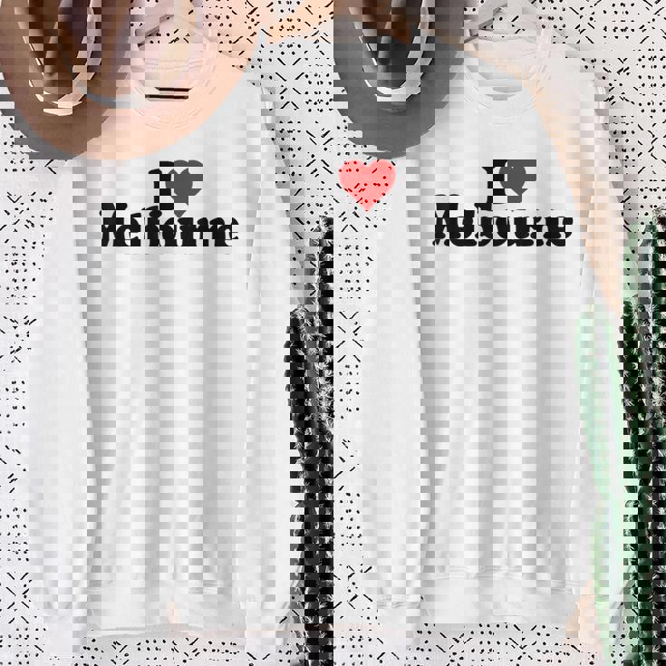 アイラブハートメルボルンオーストラリア スウェットシャツ 年配の女性への贈り物