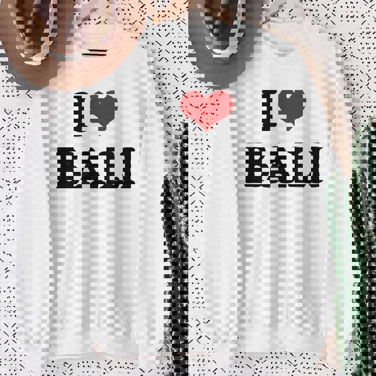 アイラブバリハートバリバケーション スウェットシャツ 年配の女性への贈り物