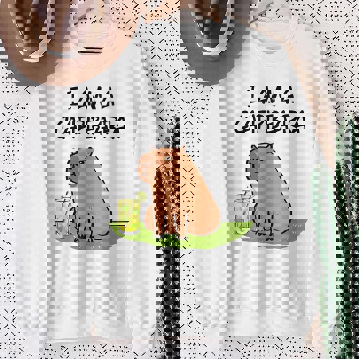 アイ・アム・ア・カイピバラ～カイピリーニャ・カクテル好きのカピバラ～ スウェットシャツ 年配の女性への贈り物