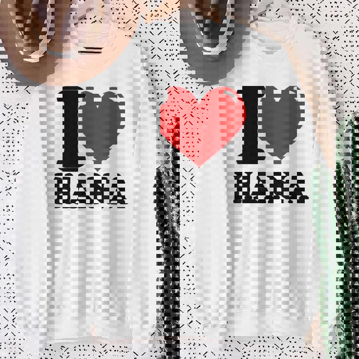 アイ・ラブ・ハナ スウェットシャツ 年配の女性への贈り物