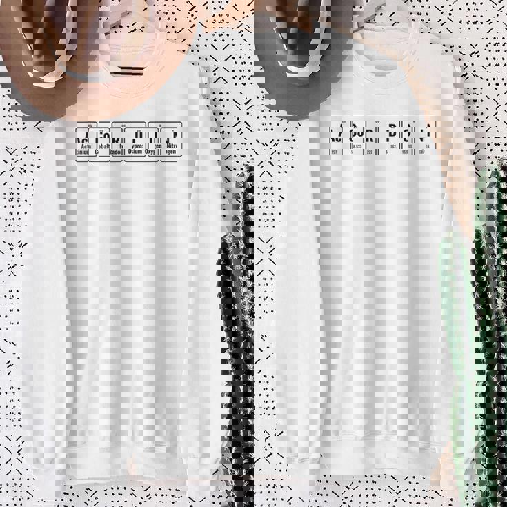 アコーディオン楽器 元素周期表 アコーディオン奏者 スウェットシャツ 年配の女性への贈り物