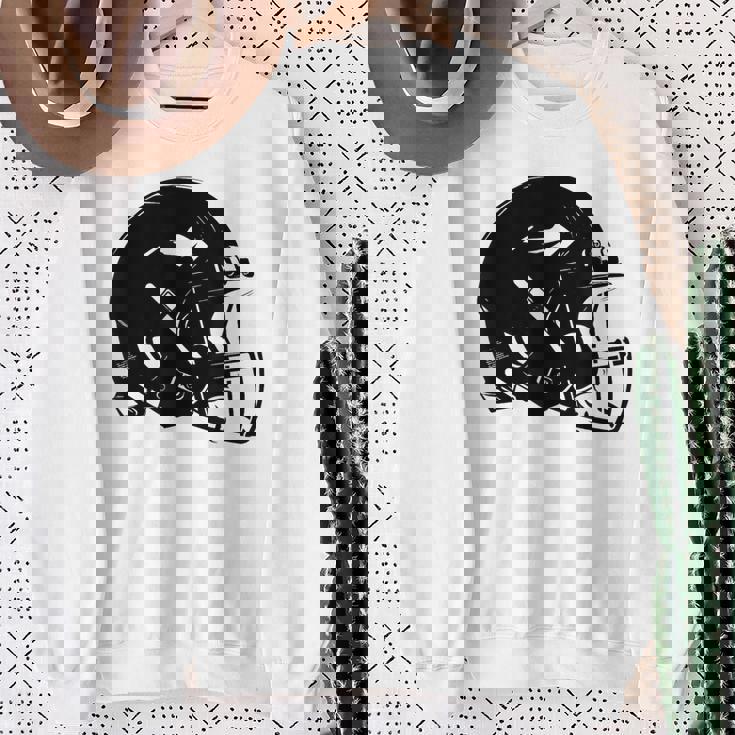 アメフト ヘルメット スケッチ アメリカンフットボール トレーニング スウェットシャツ 年配の女性への贈り物