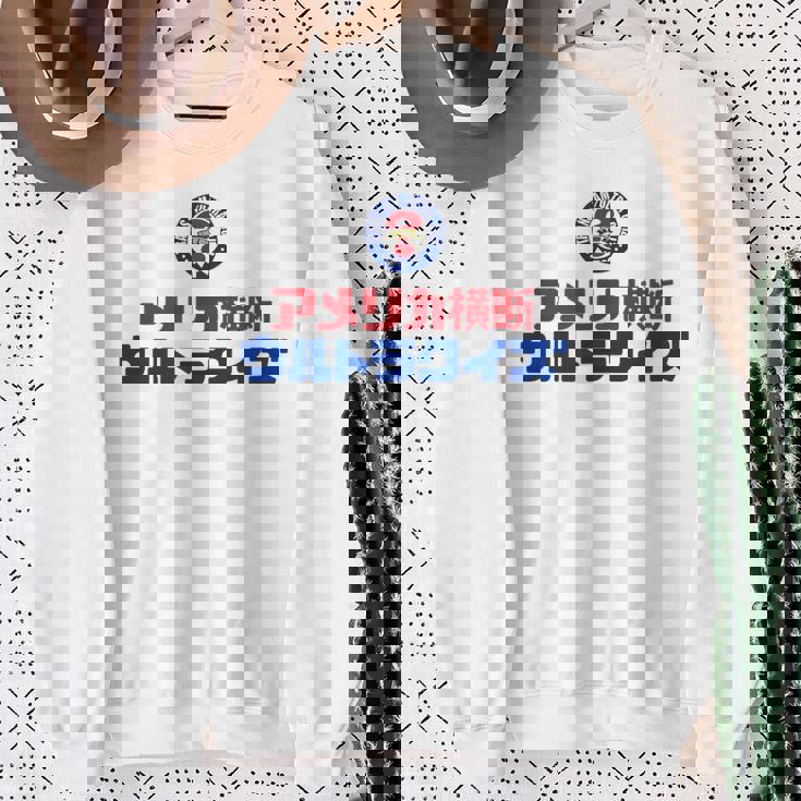 アメリカ横断ウルトラクイズ「スター」グレー、イエロー、ピンク スウェットシャツ 年配の女性への贈り物