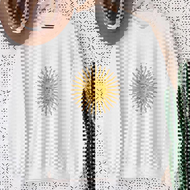 アルゼンチン国旗 アルゼンチン代表チームスタイル 5月の太陽 スウェットシャツ 年配の女性への贈り物