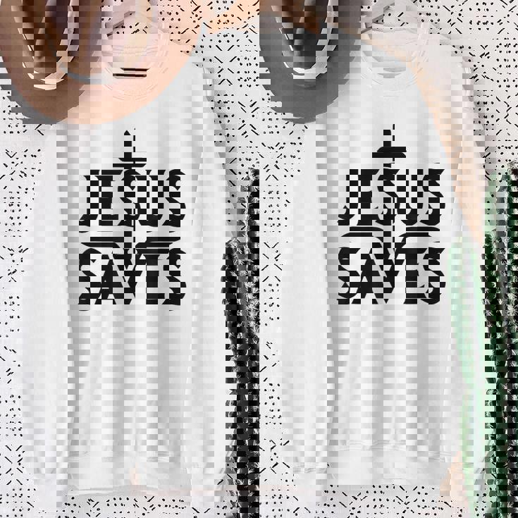 イエス・キリスト教徒を救う スウェットシャツ 年配の女性への贈り物