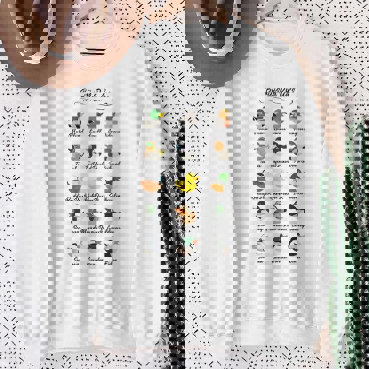 イギリス アヒル かわいい 動物 鳥 陽気なウィットティユーモア スウェットシャツ 年配の女性への贈り物