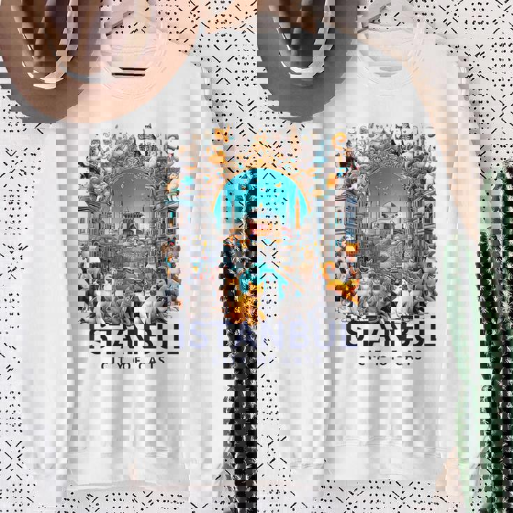 イスタンブール、トルコ 猫の街 Istanbul Turkey City Of Cats スウェットシャツ 年配の女性への贈り物