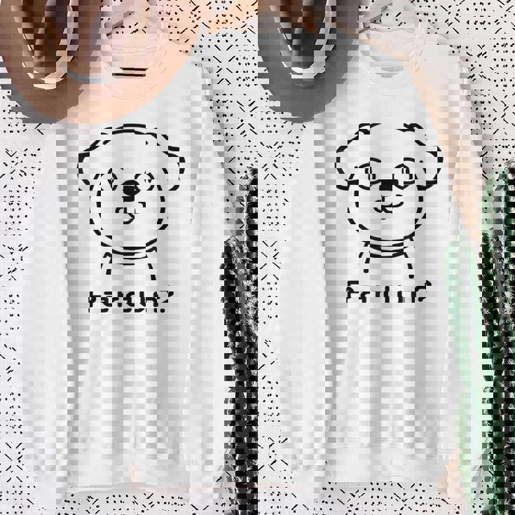 イヌ メンズ レディース 動物 かわいい おもしろ ジョーク ギャグ好き スウェットシャツ 年配の女性への贈り物