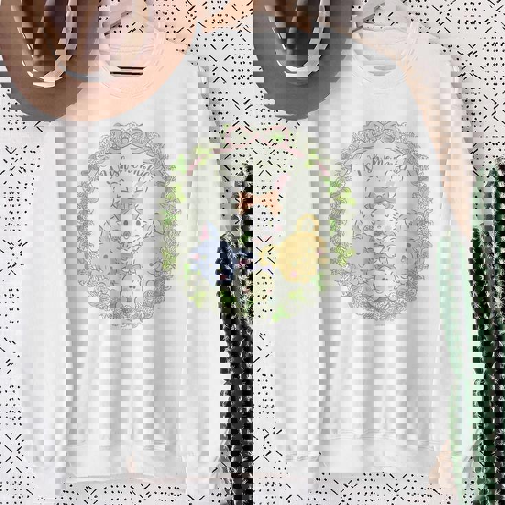 ウィッシュミーメル フラワーリース スウェットシャツ 年配の女性への贈り物