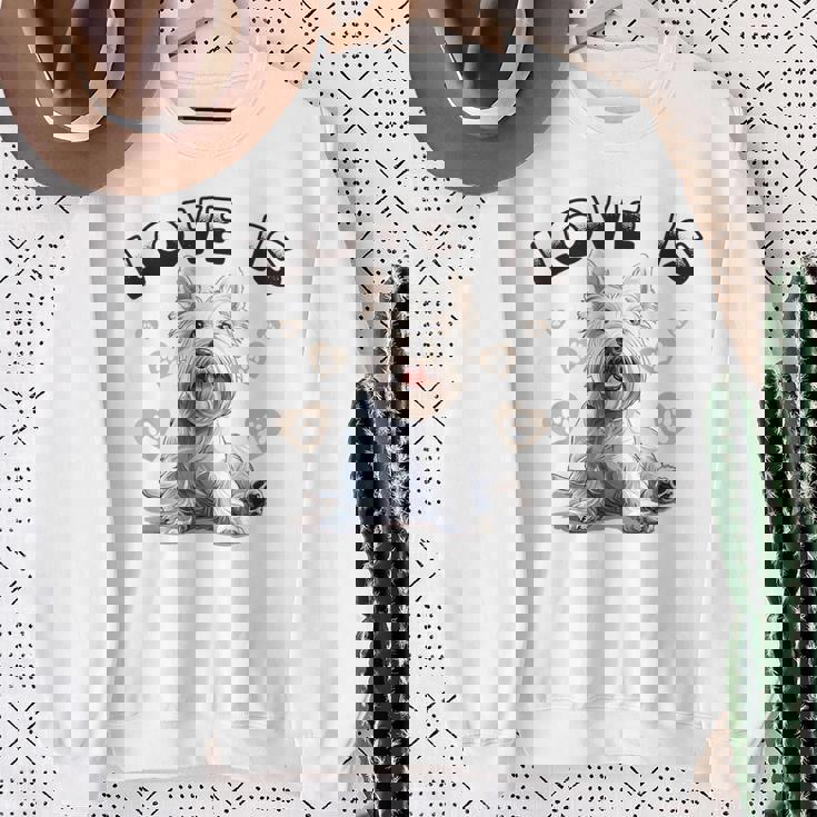 ウェスティ・ウェスト・ハイランド・ホワイト・テリア犬種愛は スウェットシャツ 年配の女性への贈り物