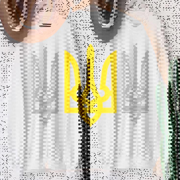 ウクライナ大統領 ヴォロディミル・ゼレンスキー ウクライナ・トライデント 長袖tシャツ スウェットシャツ 年配の女性への贈り物