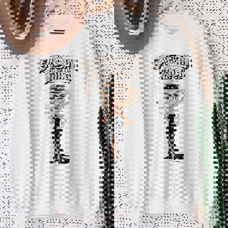 エスプレッソナ シニョーラ イタリアン Brainrot コーヒーミーム スウェットシャツ 年配の女性への贈り物