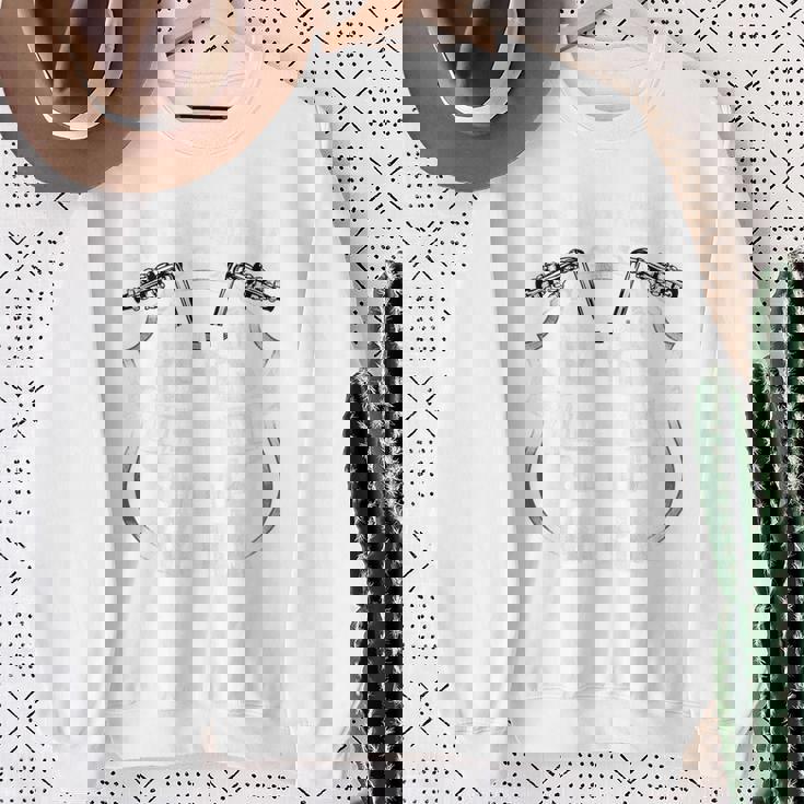 エッジの効いたバックプリント バイカー 面白い引用 オートバイ ライダーグラフィック スウェットシャツ 年配の女性への贈り物