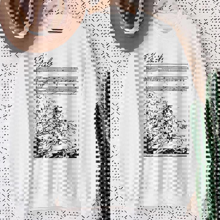 エルケーニッヒ・ゲーテの詩シューベルトの歌 スウェットシャツ 年配の女性への贈り物