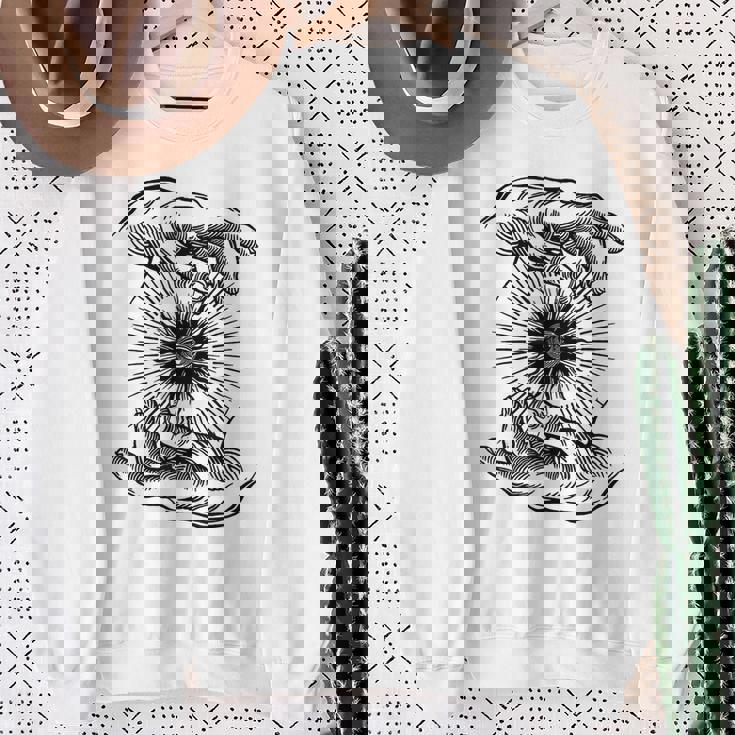 オカルトアイズ As Aboveo Below Witchcraft 異教 ゴシック グランジ スウェットシャツ 年配の女性への贈り物