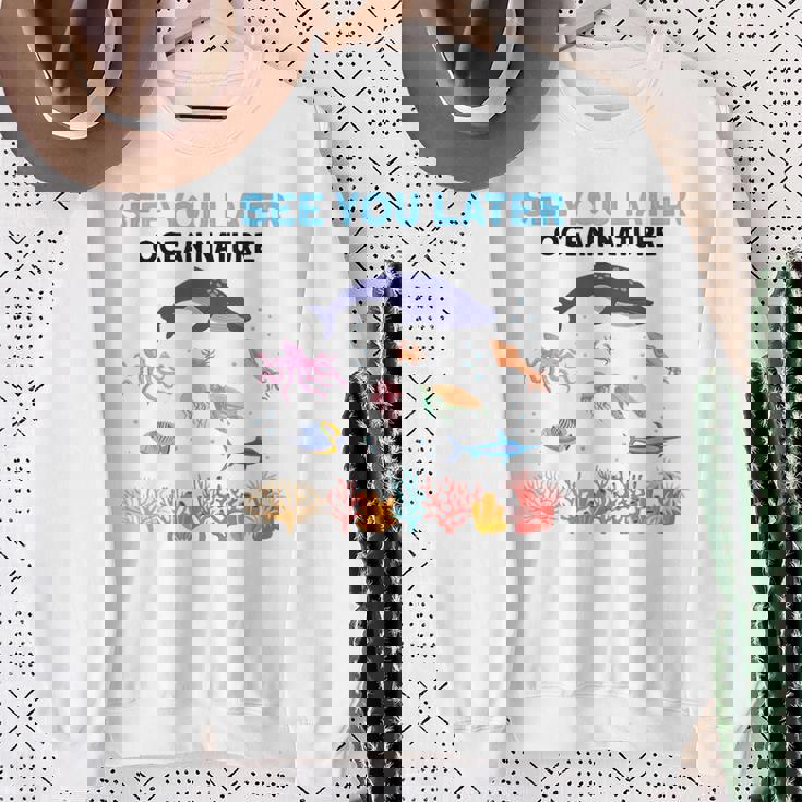 オーシャンネイチャー 未来の海洋生物学者 科学者 スウェットシャツ 年配の女性への贈り物