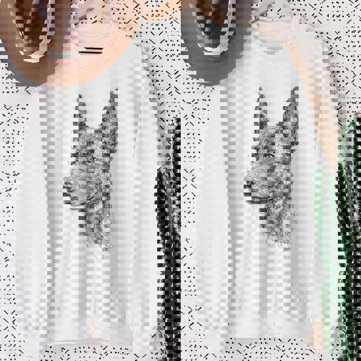 オーストラリアンケルピー 犬 モチーフ ペット アートワーク オーストラリアンケルピー スウェットシャツ 年配の女性への贈り物