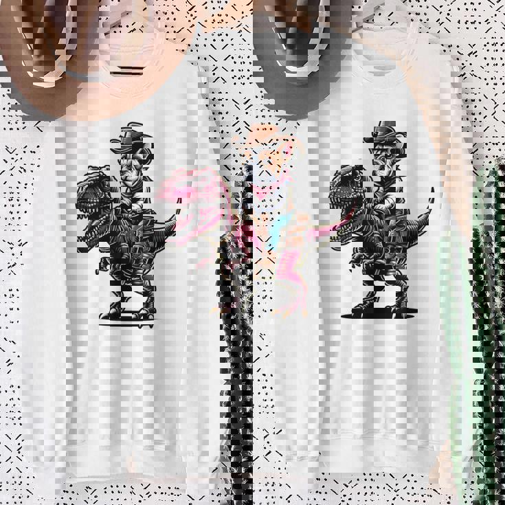 カウボーイ フレンチブルドッグ ライディング A ティラックス かわいいフレンチー スウェットシャツ 年配の女性への贈り物