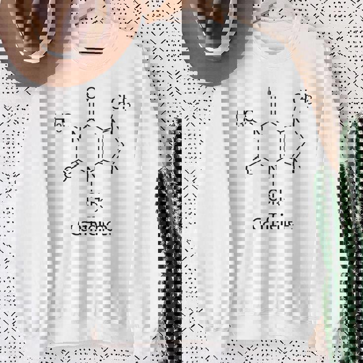 カフェインシャツ 化学構造 分子化学 コーヒー スウェットシャツ 年配の女性への贈り物
