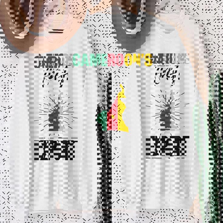 カメルーンの国旗 カメルーン語 スウェットシャツ 年配の女性への贈り物