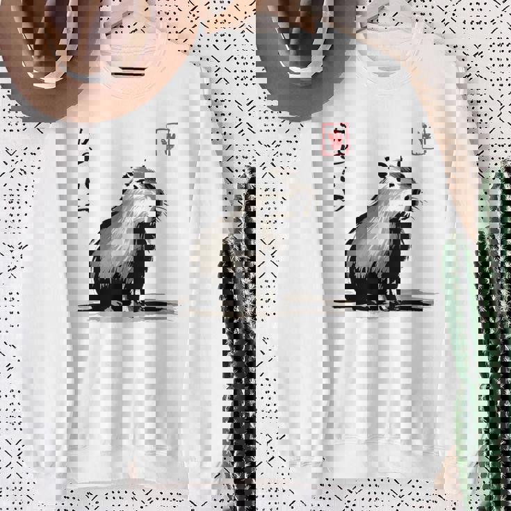 カワイイカピバラ アニメ 日本のストリートウェア おもしろカピバラ スウェットシャツ 年配の女性への贈り物