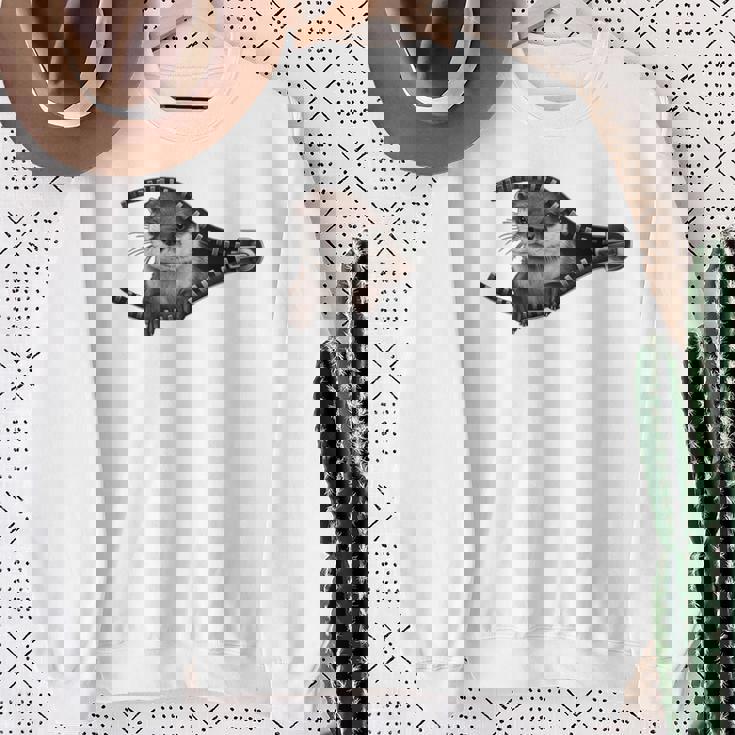 カワウソ 長袖tシャツ スウェットシャツ 年配の女性への贈り物