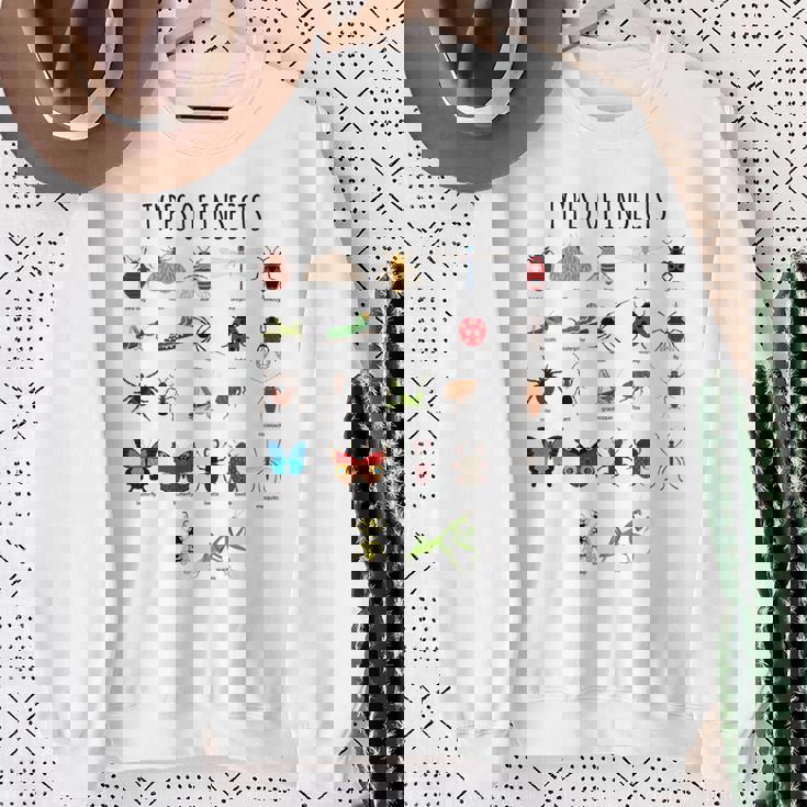 キッズ 昆虫の種類バグ識別科学 スウェットシャツ 年配の女性への贈り物