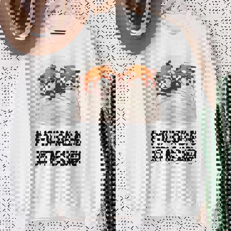 キュートなレッサーパンダ If You Love Meleep パジャマ スウェットシャツ 年配の女性への贈り物