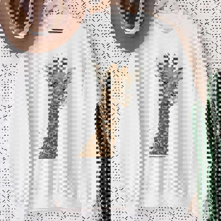 キリンtシャツ、キリンキッズ、キリンガール、キリン愛好家 スウェットシャツ 年配の女性への贈り物