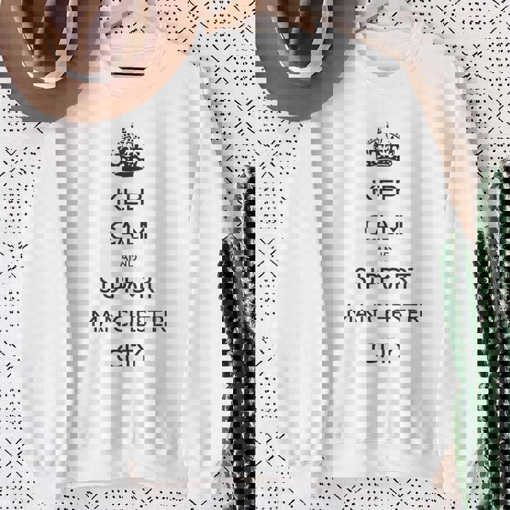 キープ・カーム、マンチェスター・シティ スウェットシャツ 年配の女性への贈り物