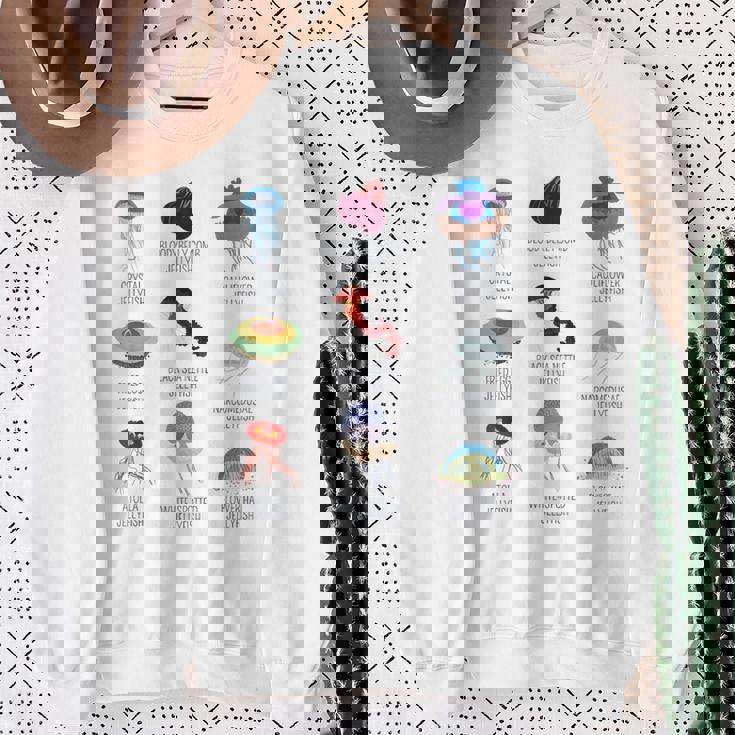 クラゲ 種 シージェリー 生物学者へのギフト スウェットシャツ 年配の女性への贈り物