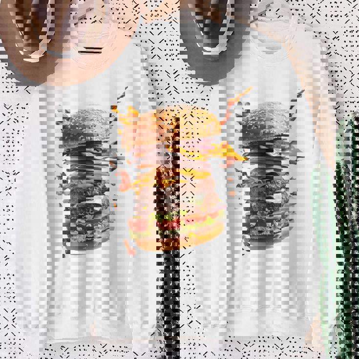 コスチュームバーガー スウェットシャツ 年配の女性への贈り物