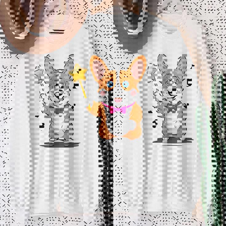 コーギー・マジシャン マジックコスチューム スウェットシャツ 年配の女性への贈り物