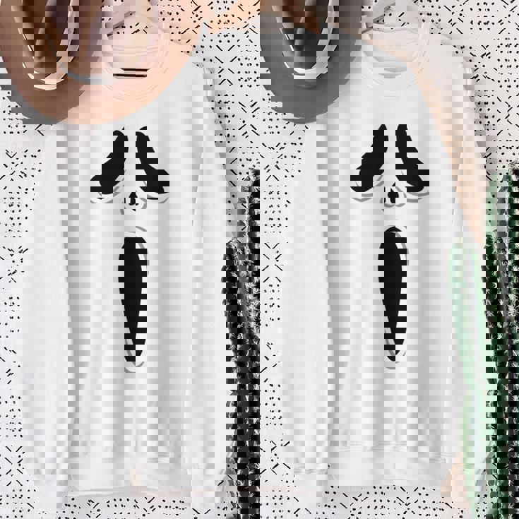 ゴーストスクリームフェイス ハロウィン ゴーストスクリームフェイス ハロウィン スウェットシャツ 年配の女性への贈り物