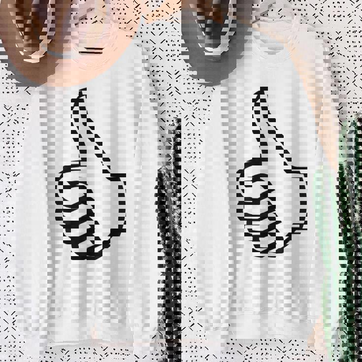 サムズアップ スウェットシャツ 年配の女性への贈り物