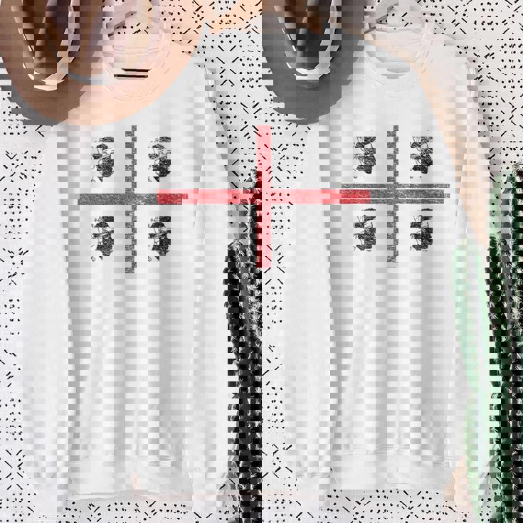 サルデーニャ国旗 イタリア 4 ムーア人 スウェットシャツ 年配の女性への贈り物